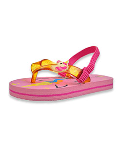 Girls' Unicorn Flip Flops by Nicole Miller in Pink/multi