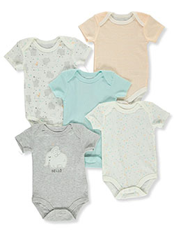 Baby Unisex 5-Pack Bodysuits by Rene Rofe in Multi