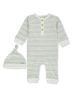 Baby Boys' 2-Piece Coveralls Set Outfit by Rene Rofe in Ivory