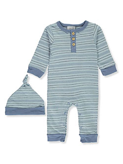Baby Boys' 2-Piece Coveralls Set Outfit by Rene Rofe in Blue