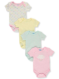 Baby Girls' 4-Pack Bodysuits by Bon Bebe in Pink/multi, Infants
