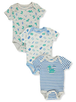 Baby Boys' 3-Pack Bodysuits by Bon Bebe in Blue/multi - $13.00