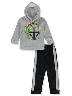 2-Piece Sweatsuit Set Outfit by Star Wars The Mandalorian in Gray/black