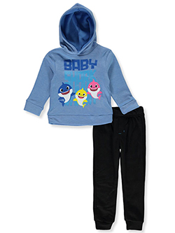 Pinkfong 2-Piece Sweatsuit Set Outfit by Pinkfong Baby Shark in Blue/black
