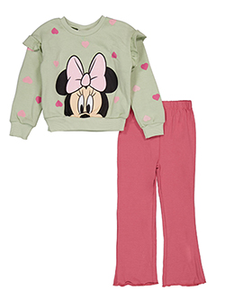 Girls' Minnie Mouse Sweatshirt and Flared Pants Set