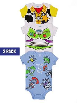 Disney Toy Story Boys' 3-Pack Bodysuits Set