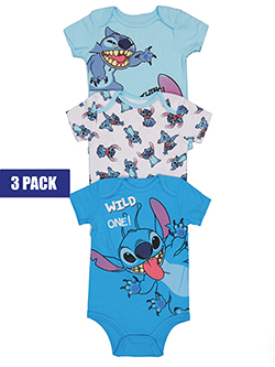 Disney Stitch Boys' Stitch Short Sleeve Bodysuit Set