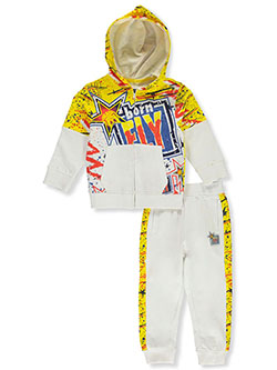 Crai-ner Hoodies and Sweatpants 2 Piece Outfits Kids Tracksuit Set for Boys Girls