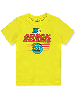 Boys' Check Chasers T-Shirt by Born Fly in Yellow