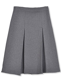 grey pleated skirt 6 inch
