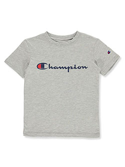 Boys' Classic Logo T-Shirt by Champion in Oxford - T-Shirts