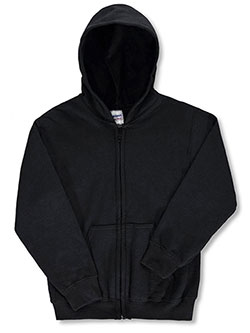 girls black zip up hoodie