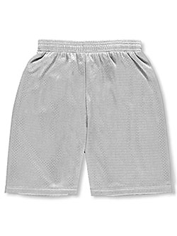 Mesh Unisex Athletic Shorts by Badger in Silver
