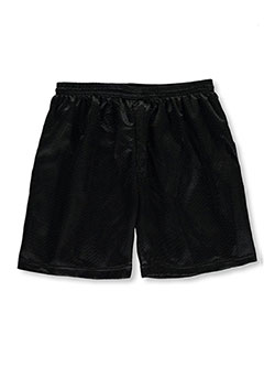 Adult's Athletic Shorts by A4 in black, green, navy, royal blue and silver, Adult Men's Sizes