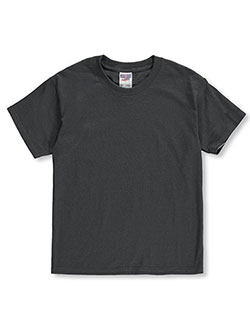 Men's Dri-Power T-Shirt by Jerzees in charcoal gray and navy, Adult/Junior Sizes