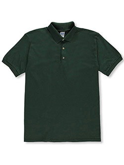Men's S/S Cotton Pique Polo by Gildan in Green