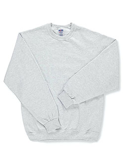 Big Boys' Basic Fleece Sweatshirt by Jerzees in Gray, Sizes 2T-4T & 4-7