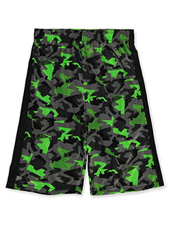 Boys' Performance Shorts by Jumping Beans in blue and green camo