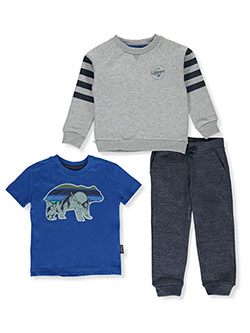 3-Piece Mountain Bear Joggers Set Outfit by Buffalo in Navy
