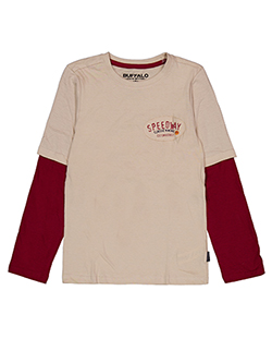 Buffalo Boys' Speedway Vintage Long-Sleeve Graphic Tee