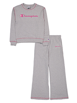 Champion Girls' Tracksuit Set with Contrast Trim