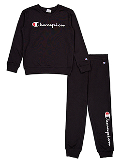 Champion Boys' Signature Crewneck Sweatshirt and Jogger Pants Set