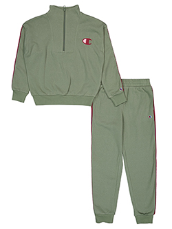 Champion Girls' Quarter-Zip Sweatshirt and Jogger Set