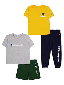 Boys' Champion 4-Piece T-Shirts, Shorts, & Jogger Set