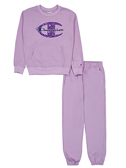 Girls' Champion Leopard Print Sweatshirt Set