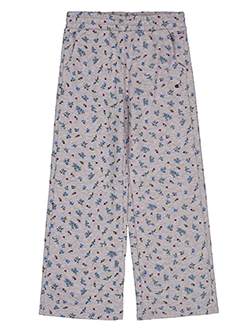 Champion Girls' Fleece Floral Print Wide Leg Sweatpants