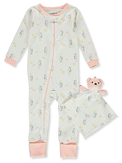 Rabbit Coveralls With Security Blanket by Sleep On It in White - $11.99