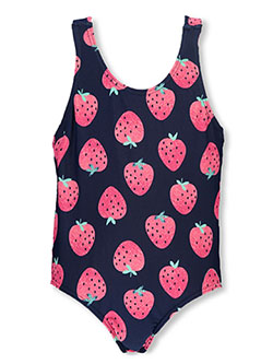 Girls' Strawberry 1-Piece Swimsuit by Carter's in Multi - $11.99