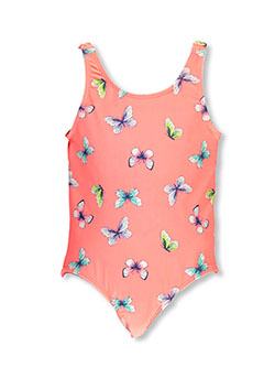 Carter's Girls' Butterfly 1-piece Swimsuit by Carters in Coral, Girls Fashion