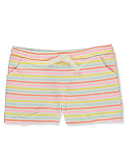 Girls' Striped Terry Shorts by Carter's in Gray multi