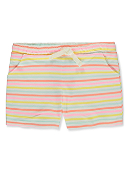 Girls' Striped Terry Shorts by Carter's in Coral