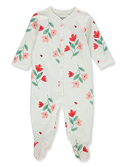 Baby Girls' Floral Footed Coveralls by Carter's in White