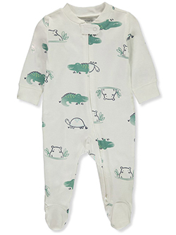 Baby Boys' Gator Footed Coveralls by Carter's in White