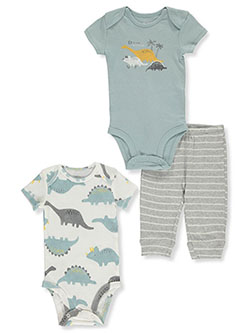 Baby Boys' Dinosaur 3-Piece Layette Set by Carter's in Blue