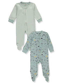 Baby Boys' 2-Pack Footed Coveralls by Carter's in Gray multi