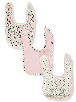 Baby Girls' 3-Pack Bibs by Buttons & Stitches in Pink
