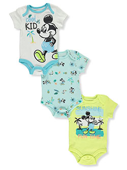 Tropical Mickey 3-Pack Bodysuits by Disney Mickey Mouse in Multi