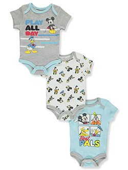 Baby Boys' 3-Pack Bodysuits by Disney Mickey Mouse in Multi - $11.99