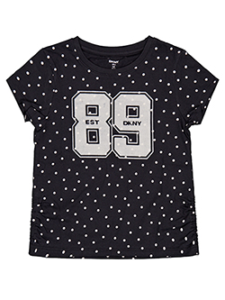 Girls' DKNY Est 89 Dotted Graphic Tee