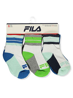 Baby Boys' 6-Pack Socks by Fila in White/multi - $5.99