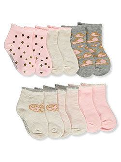 Baby Girls' 6-Pack Socks by Juicy Couture in Ivory