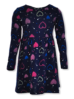 Rainbow Butterfly Knit Dress by Freestyle Revolution in Navy