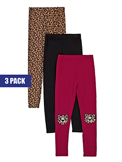Freestyle Revolution Girls' 3-Pack Leggings Set