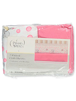 2-Pack Fitted Crib Sheets by Precious Moments in Multi - Sheets