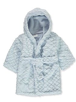' Baby Boys' Plush Hooded Bath Robe by Everyday Kids in Blue, Infants