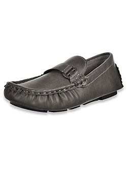 Boys' Strapped Driving Loafers by Eddie Marc in Black
